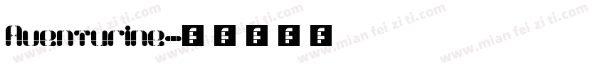 Aventurine字体转换