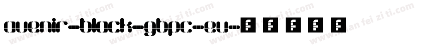 avenir-black-gbpc-eu字体转换