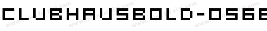 ClubHausBold-O56e字体转换