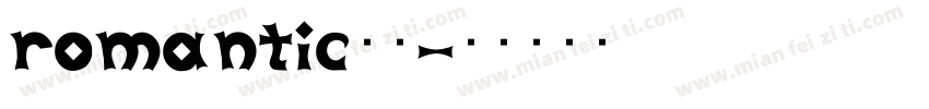 romantic字体字体转换