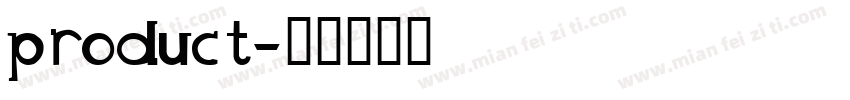 product字体转换