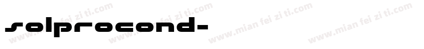 SolProCond字体转换