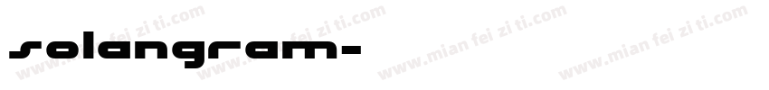 Solangram字体转换