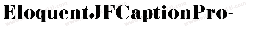 EloquentJFCaptionPro字体转换