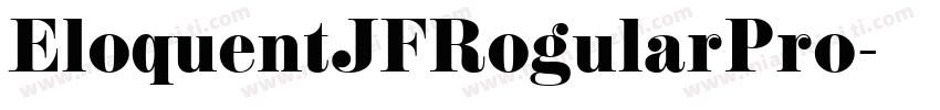 EloquentJFRogularPro字体转换