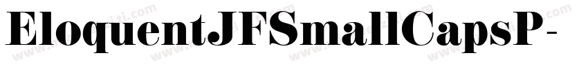 EloquentJFSmallCapsP字体转换