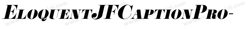 EloquentJFCaptionPro字体转换