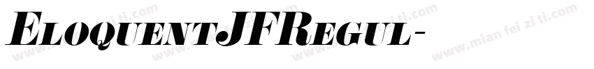 EloquentJFRegul字体转换