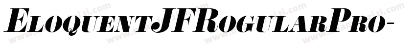 EloquentJFRogularPro字体转换