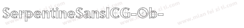 SerpentineSansICG-Ob字体转换