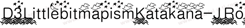 D3LittlebitmapismKatakana-JRo7字体转换