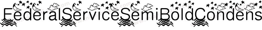 FederalServiceSemiBoldCondensed-9RW7字体转换