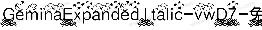 GeminaExpandedItalic-vwD7字体转换