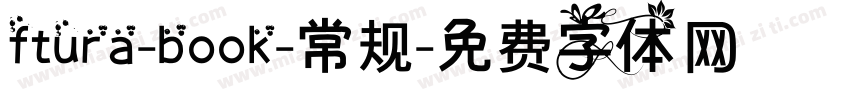 ftura-book-常规字体转换