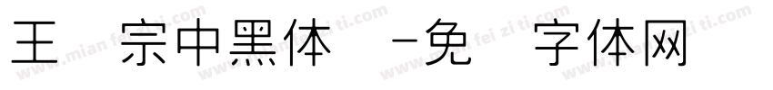 王汉宗中黑体简字体转换