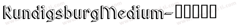 RundigsburgMedium字体转换