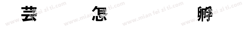 枪和玫瑰字体转换