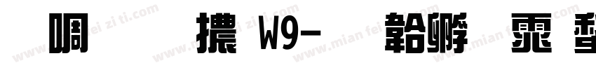新綜藝體W9字体转换