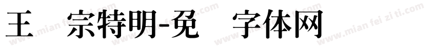 王汉宗特明字体转换