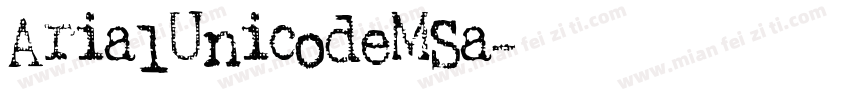 ArialUnicodeMSa字体转换