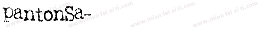 pantonSa字体转换