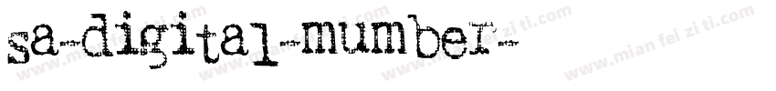 sa-digital-mumber字体转换