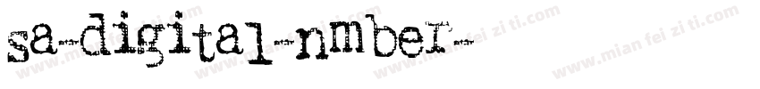 sa-digital-nmber字体转换