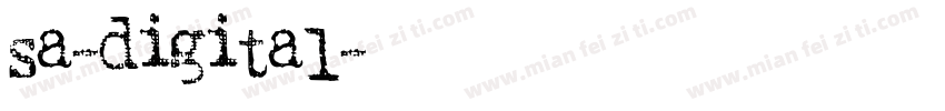 sa-digital字体转换