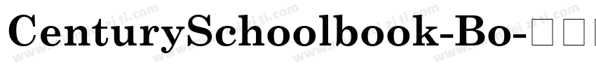 CenturySchoolbook-Bo字体转换