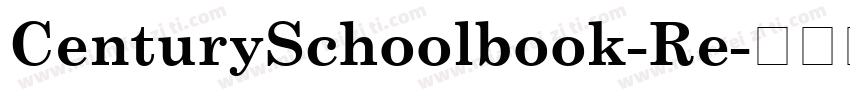 CenturySchoolbook-Re字体转换