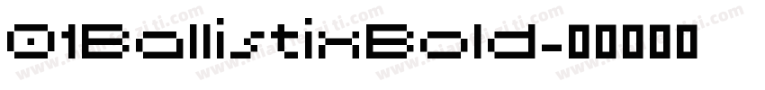 01BallistixBold字体转换