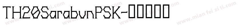 TH20SarabunPSK字体转换