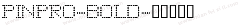 PINPRO-BOLD字体转换