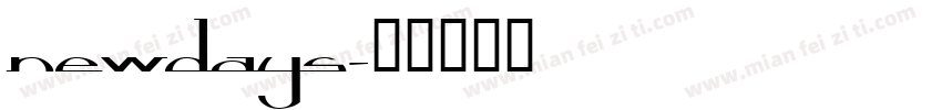 NewDays字体转换
