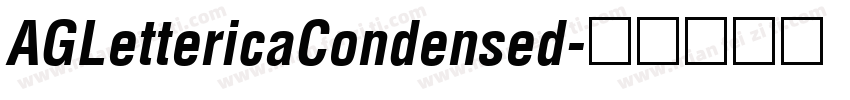 AGLettericaCondensed字体转换