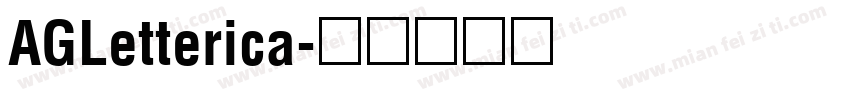 AGLetterica字体转换
