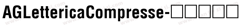 AGLettericaCompresse字体转换