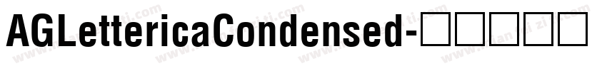 AGLettericaCondensed字体转换