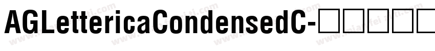 AGLettericaCondensedC字体转换