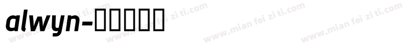 alwyn字体转换
