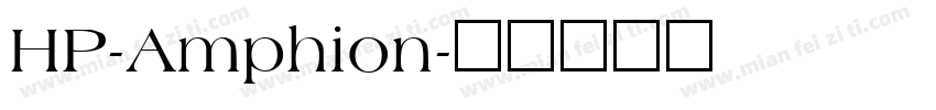 HP-Amphion字体转换