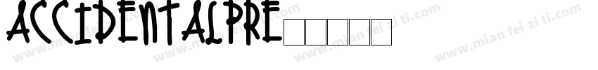 accidentalPre字体转换