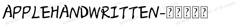 APPLEHANDWRITTEN字体转换