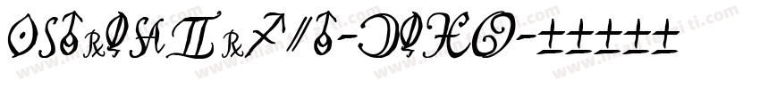 AstroScript-Bold字体转换