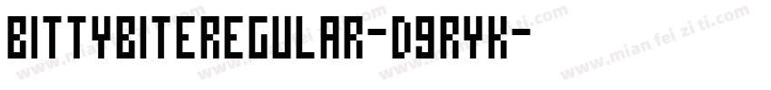 BittybiteRegular-d9ryK字体转换