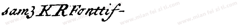 sam3KRFonttif字体转换