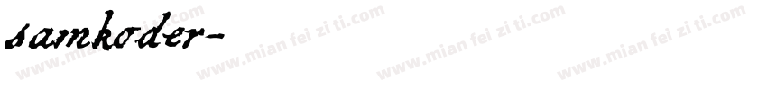 samkoder字体转换