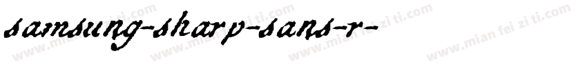 samsung-sharp-sans-r字体转换
