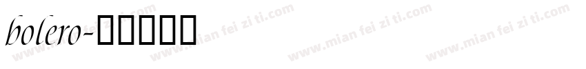 bolero字体转换