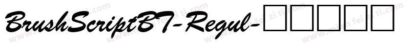 BrushScriptBT-Regul字体转换